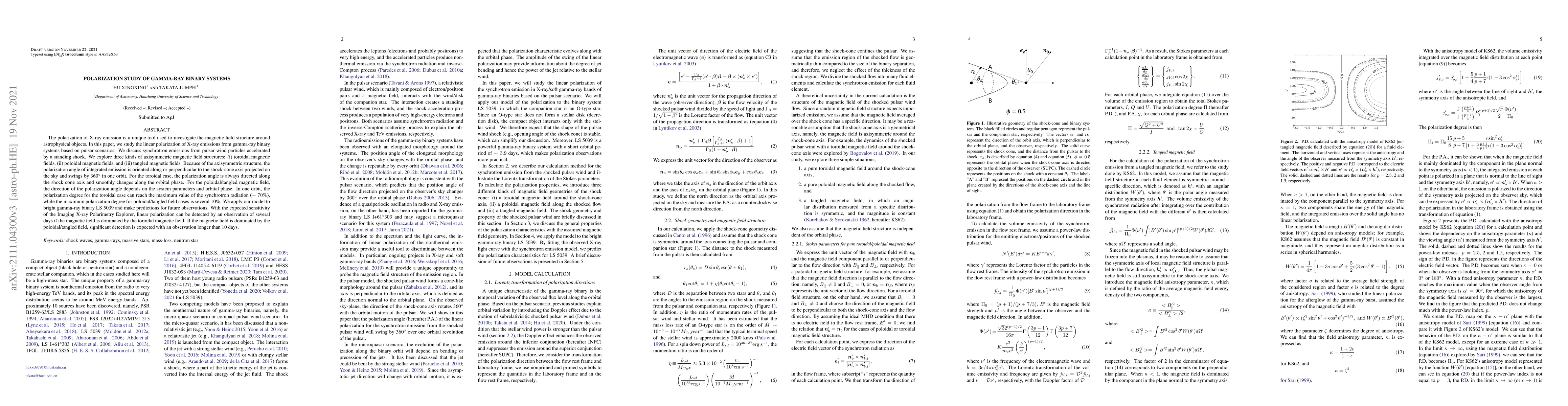 Thumbnail for Polarization study of gamma-ray binary