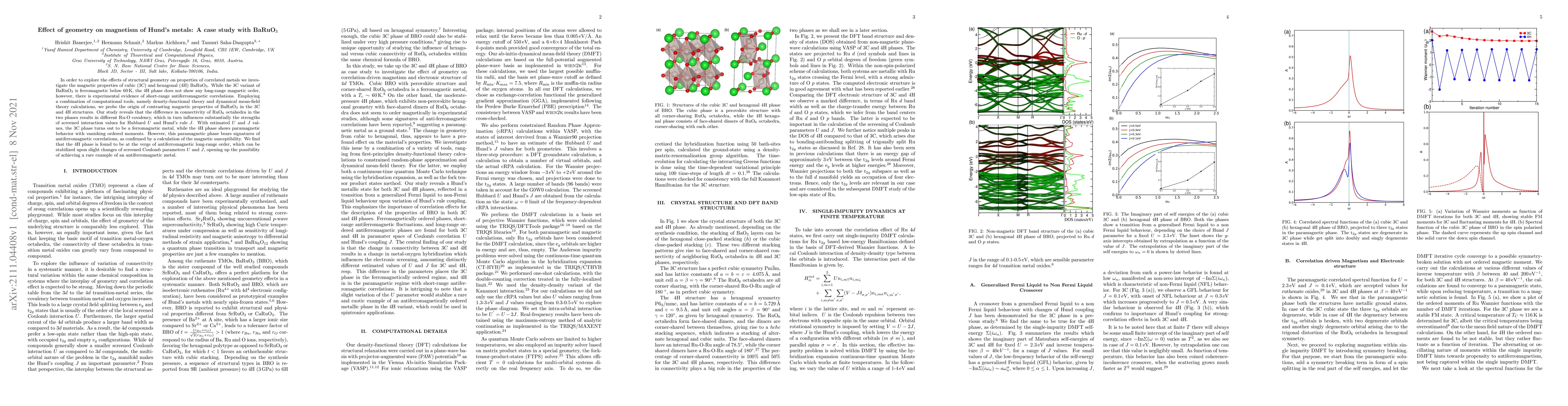 Thumbnail for Effect of geometry on magnetism of Hund's metals: A case study with
  BaRuO$_3$