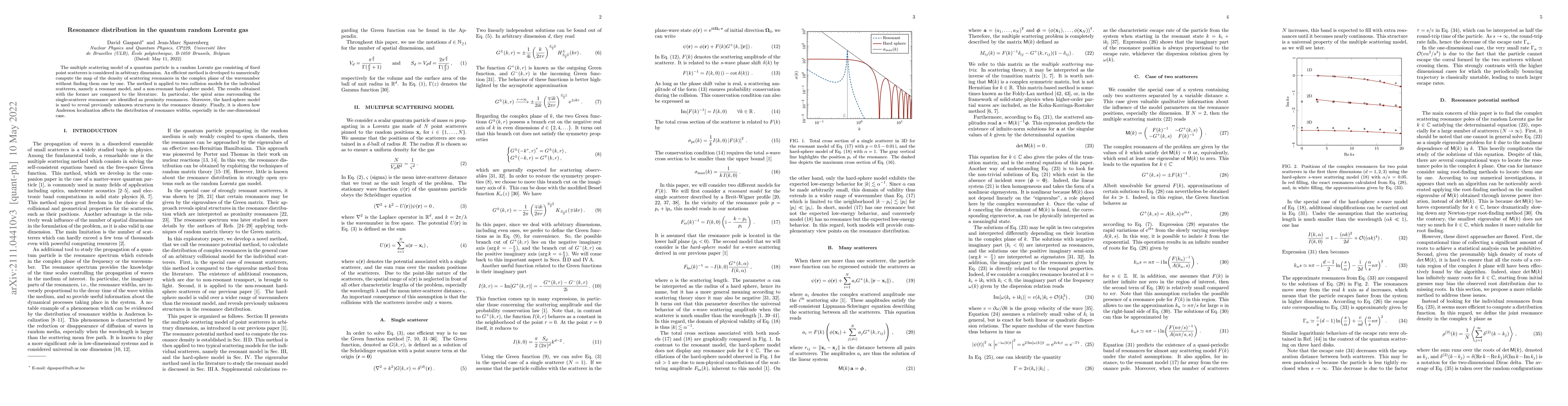 Thumbnail for Resonance distribution in the quantum random Lorentz gas