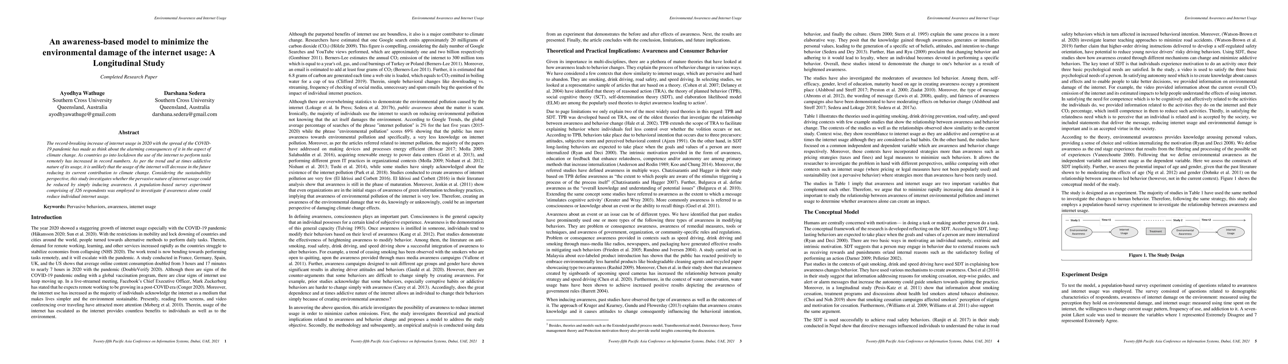 Thumbnail for An awareness-based model to minimize the environmental damage of the
  internet usage: A Longitudinal Study