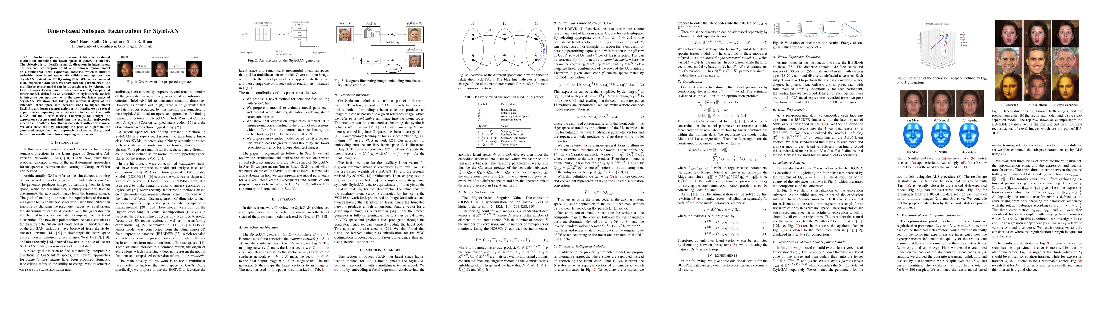 Thumbnail for Tensor-based Subspace Factorization for StyleGAN