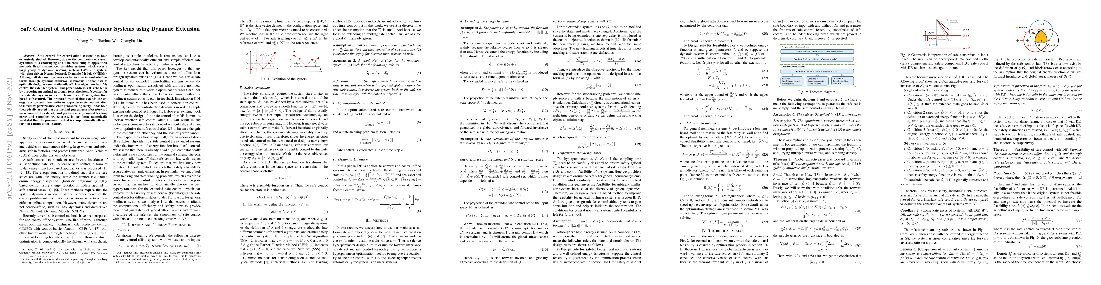 Thumbnail for Safe Control of Arbitrary Nonlinear Systems using Dynamic Extension