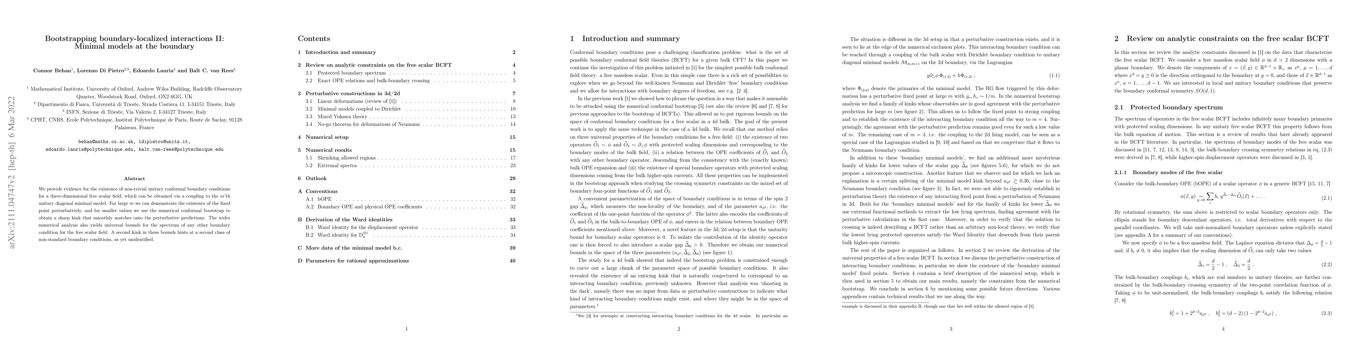 Thumbnail for Bootstrapping boundary-localized interactions II: Minimal models at the
  boundary
