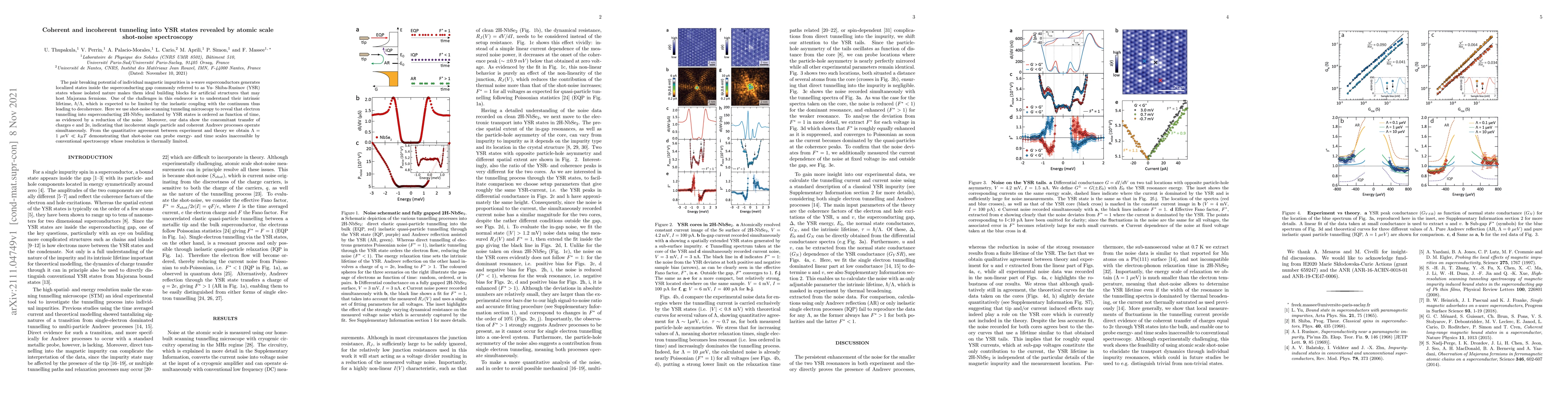 Thumbnail for Coherent and incoherent tunneling into YSR states revealed by atomic
  scale shot-noise spectroscopy