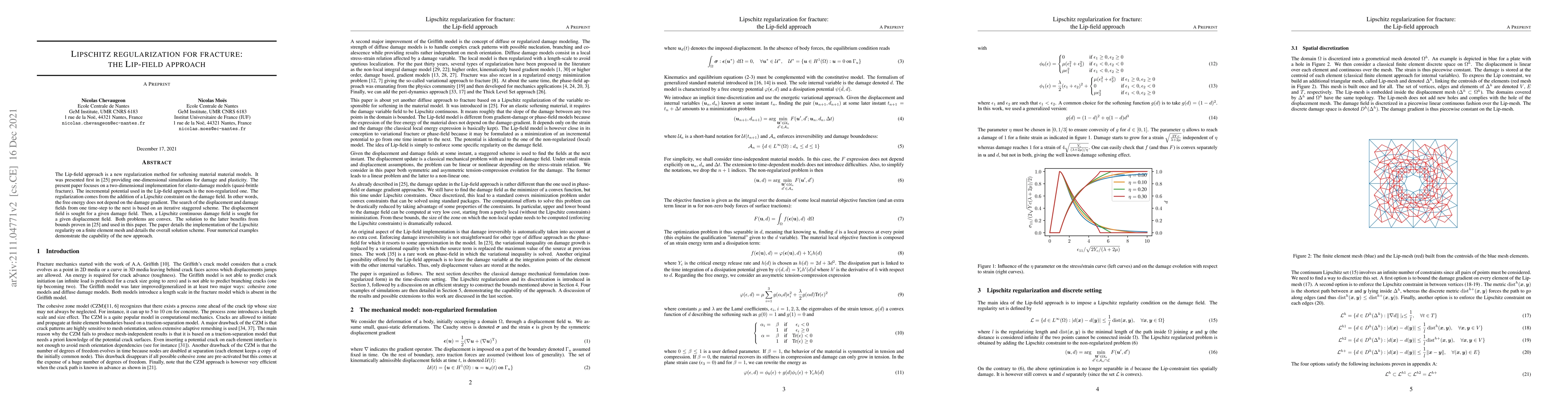 Thumbnail for Lipschitz regularization for fracture: the Lip-field approach