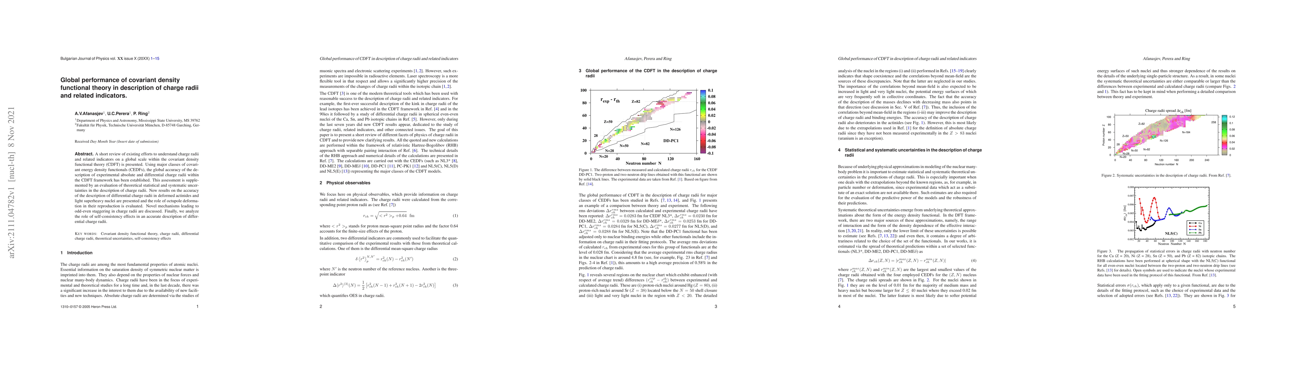 Thumbnail for Global performance of covariant density functional theory in description
  of charge radii and related indicators