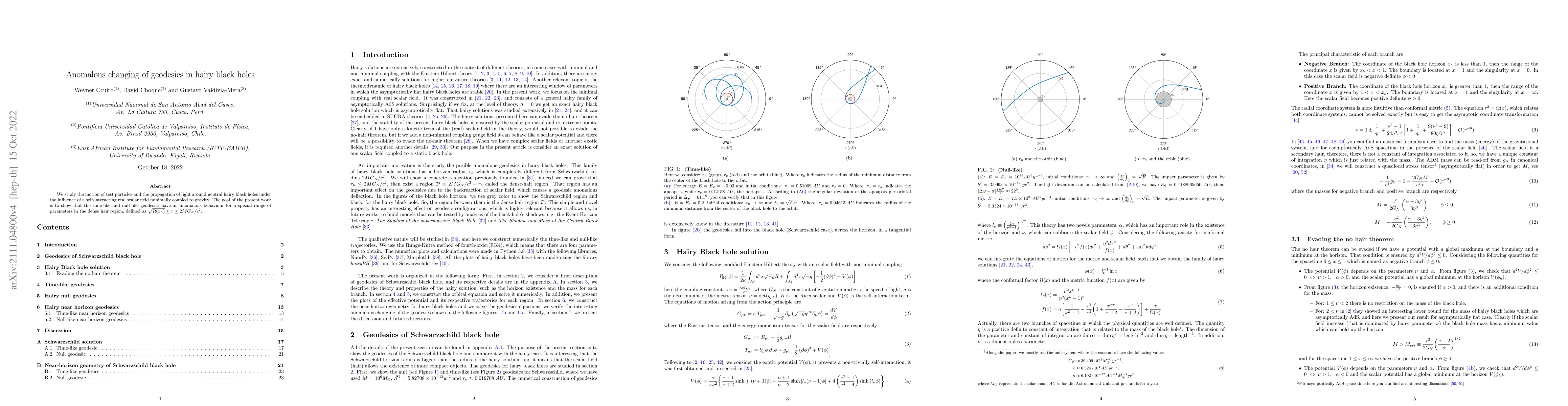 Thumbnail for Anomalous changing of geodesics in hairy black holes