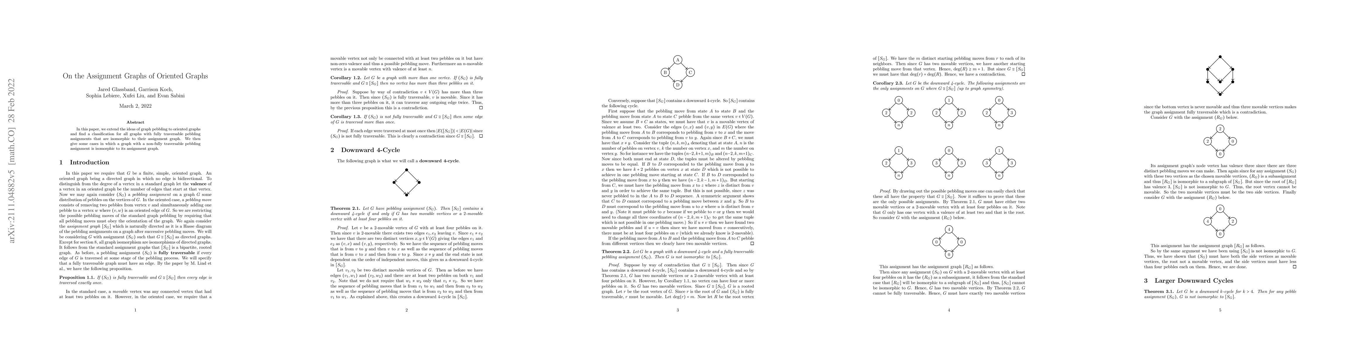 Thumbnail for On the Assignment Graphs of Oriented Graphs