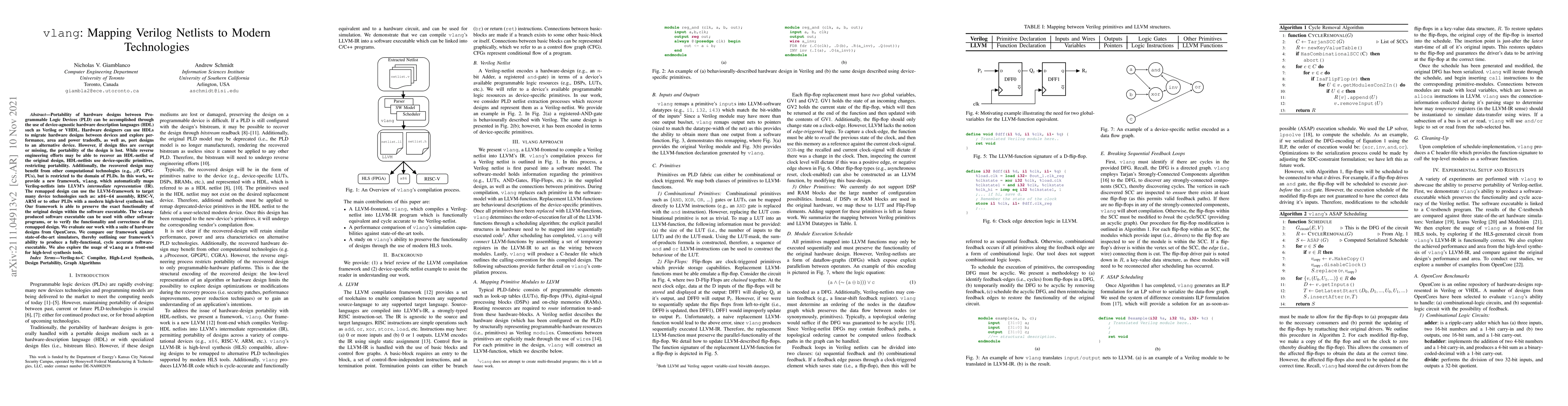 Thumbnail for vlang: Mapping Verilog Netlists to Modern Technologies