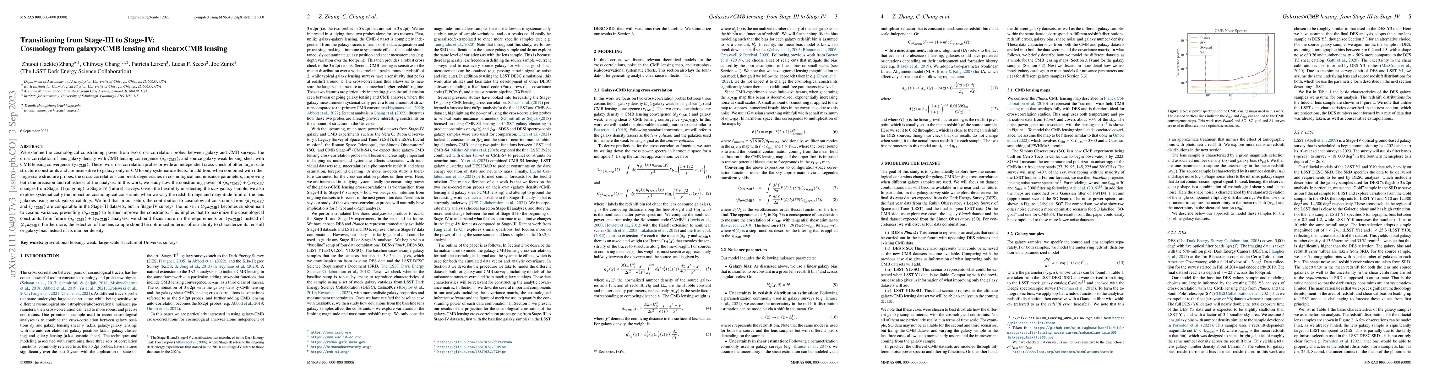 Thumbnail for Transitioning from Stage-III to Stage-IV: Cosmology from
  galaxy$\times$CMB lensing and shear$\times$CMB lensing