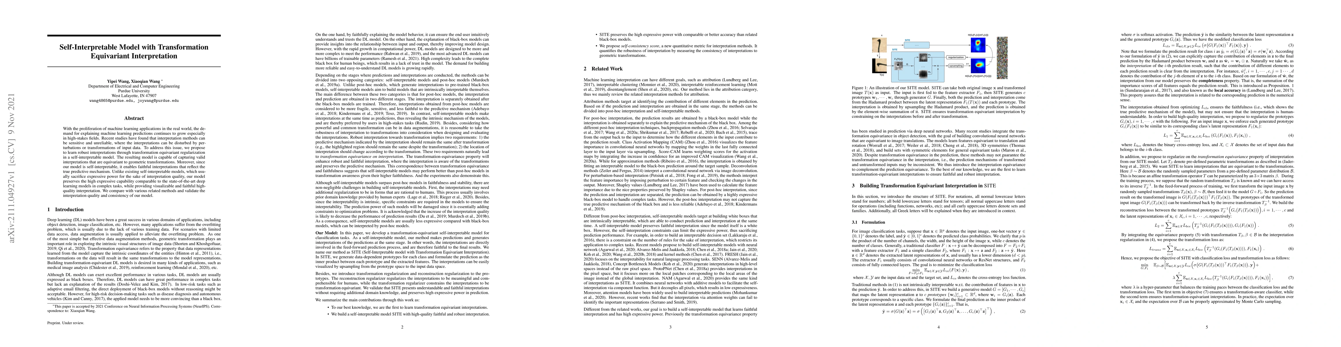 Thumbnail for Self-Interpretable Model with TransformationEquivariant Interpretation