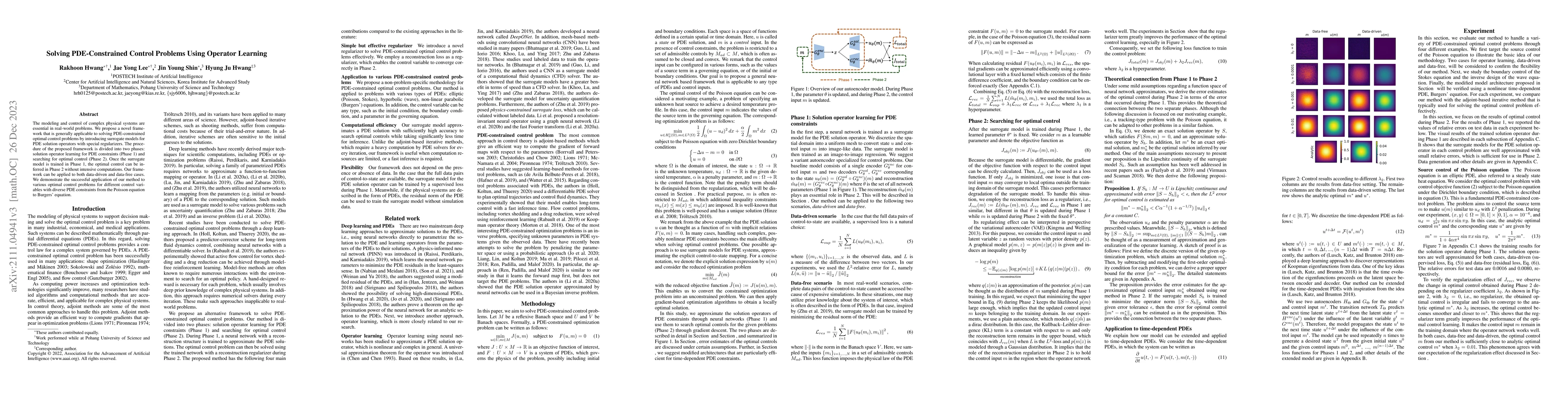 Thumbnail for Solving PDE-constrained Control Problems Using Operator Learning