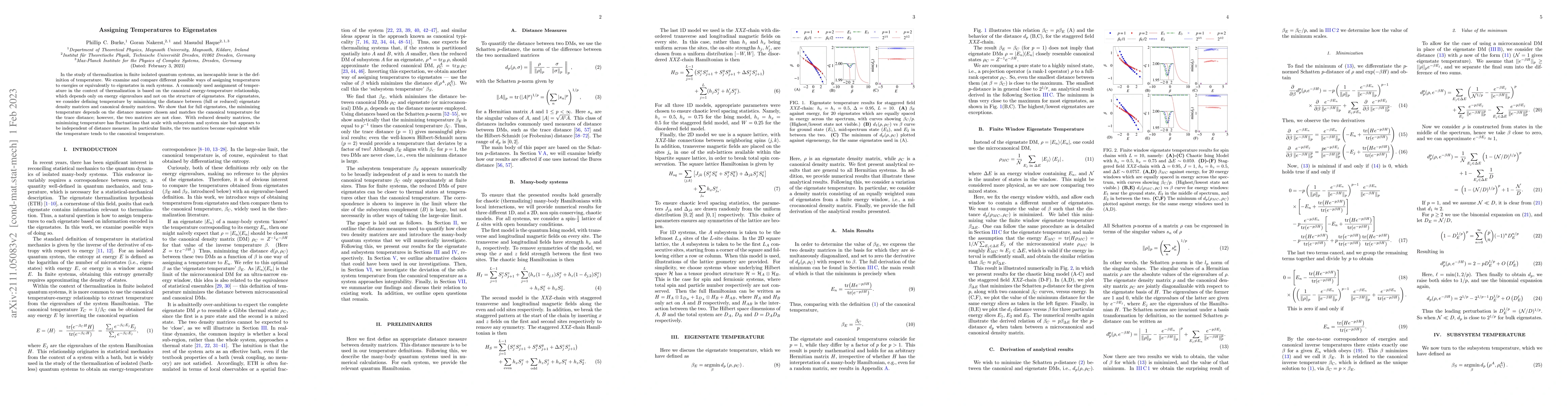 Thumbnail for Assigning Temperatures to Eigenstates