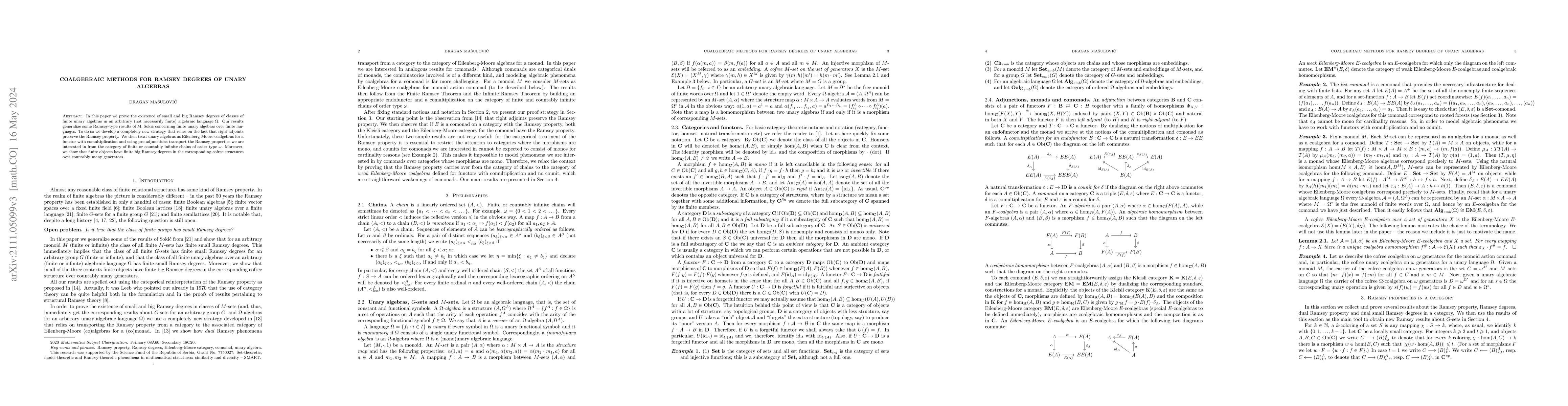 Thumbnail for Coalgebraic methods for Ramsey degrees of unary algebras