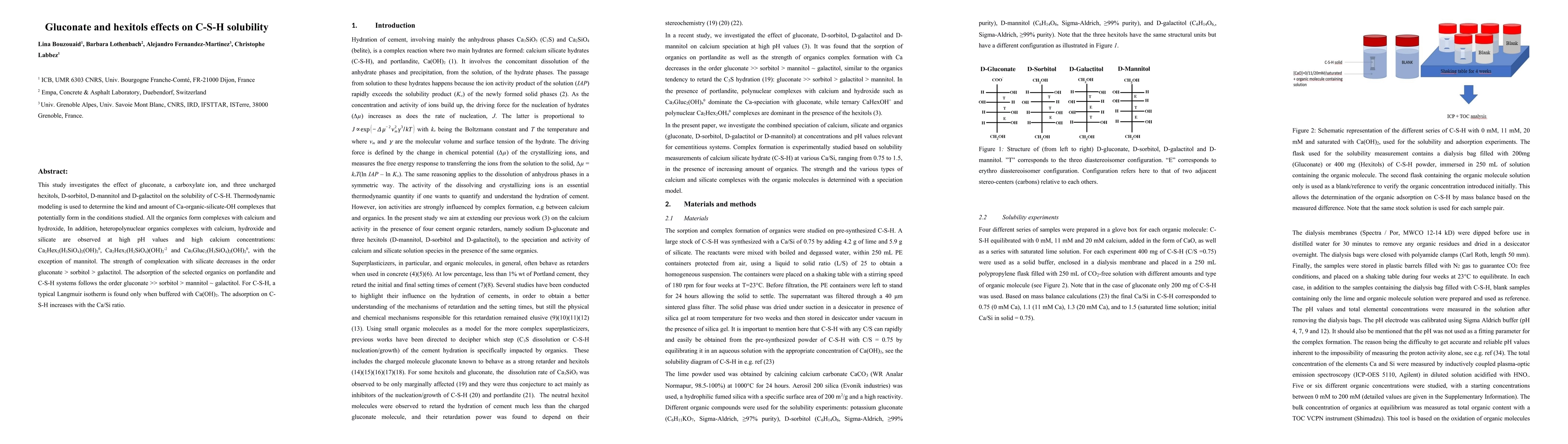 Thumbnail for Gluconate and hexitols effects on C-S-H solubility