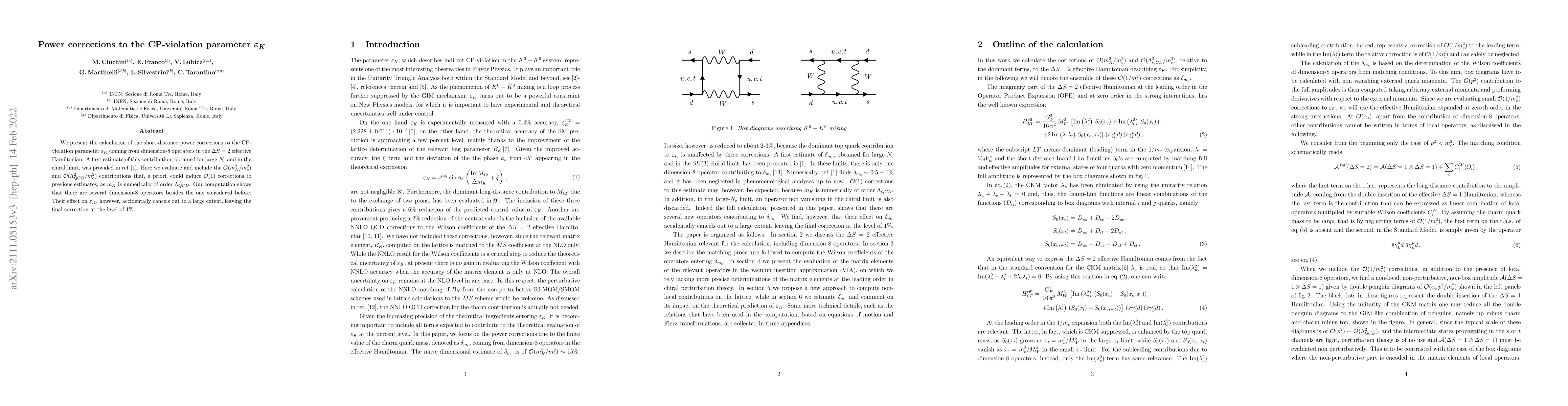 Thumbnail for Power corrections to the CP-violation parameter $\varepsilon_K$