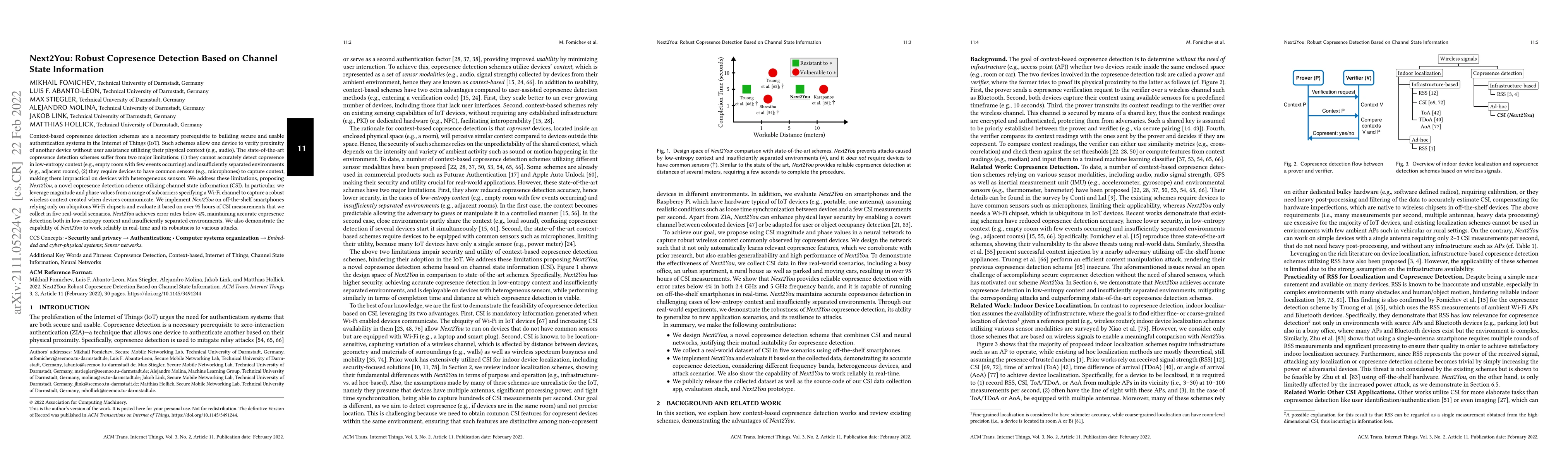 Thumbnail for Next2You: Robust Copresence Detection Based on Channel State Information