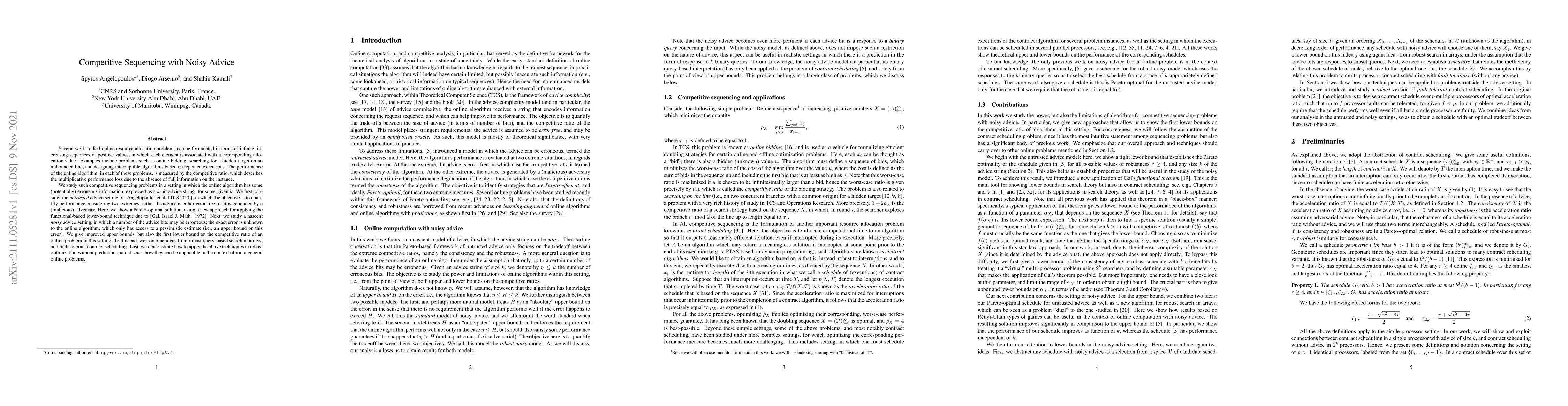 Thumbnail for Competitive Sequencing with Noisy Advice