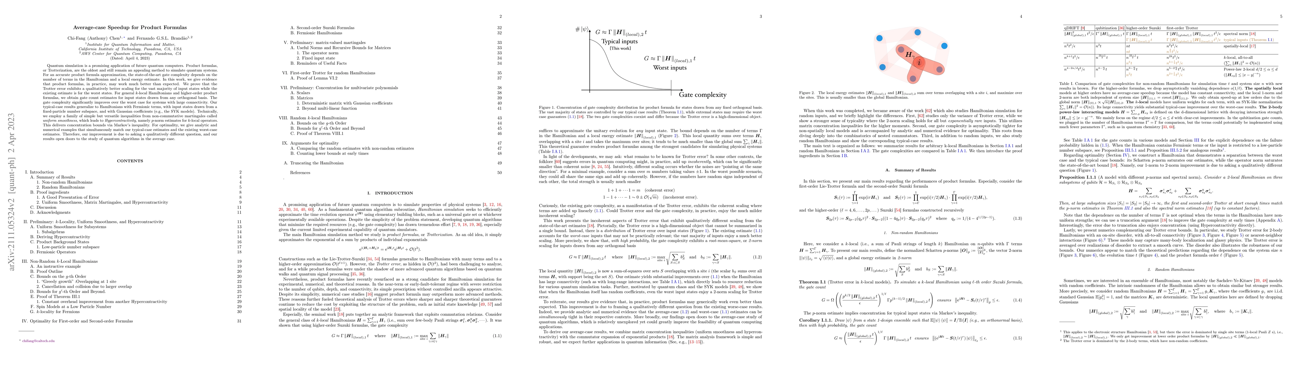 Thumbnail for Average-case Speedup for Product Formulas