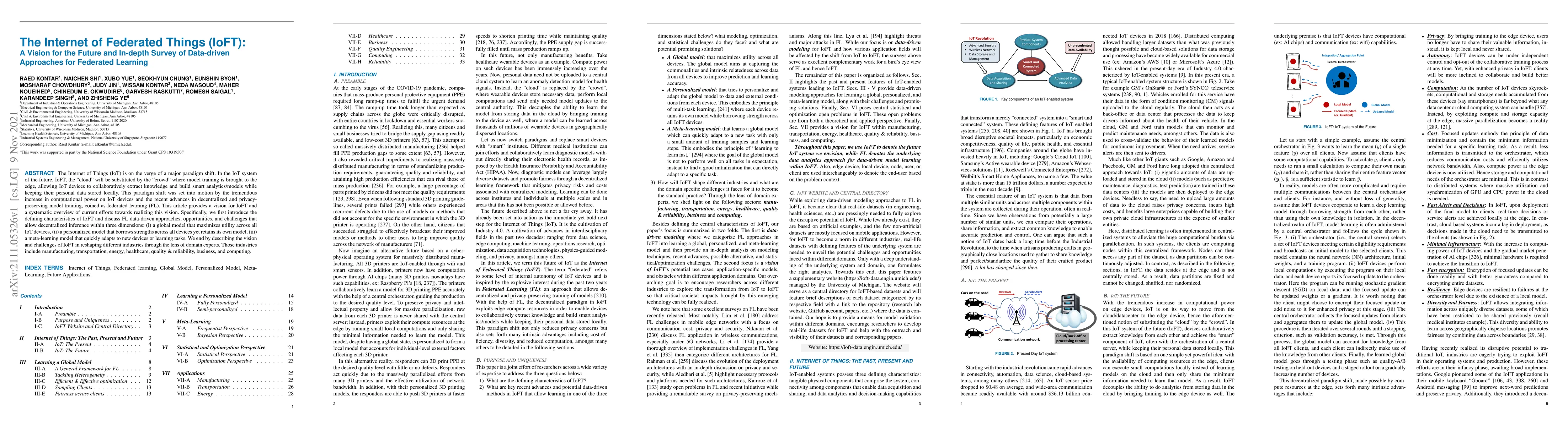 Thumbnail for The Internet of Federated Things (IoFT): A Vision for the Future and
  In-depth Survey of Data-driven Approaches for Federated Learning