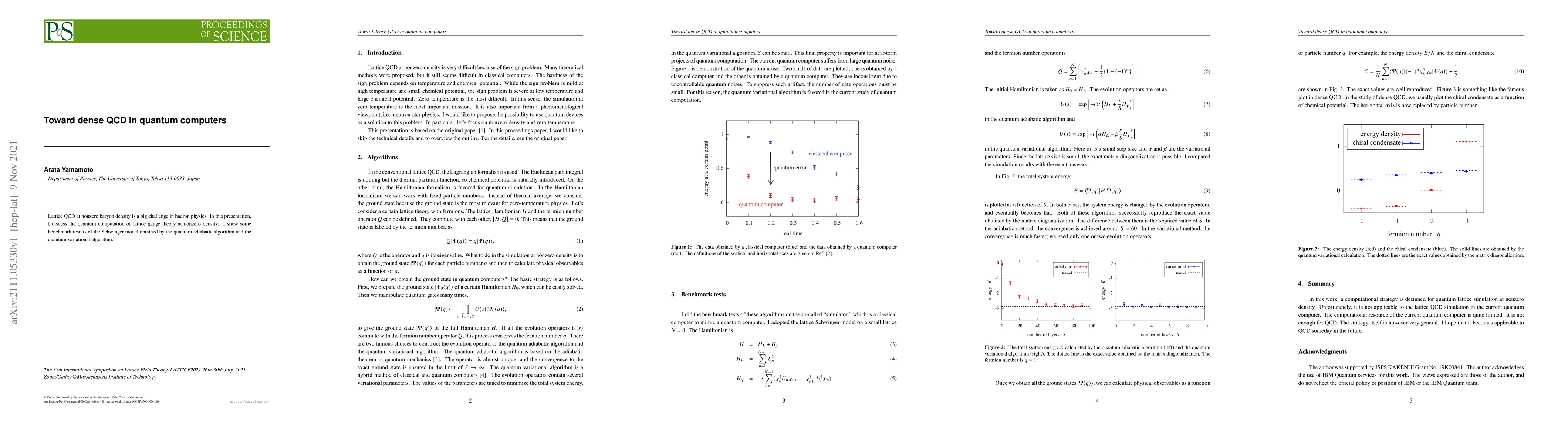Thumbnail for Toward dense QCD in quantum computers