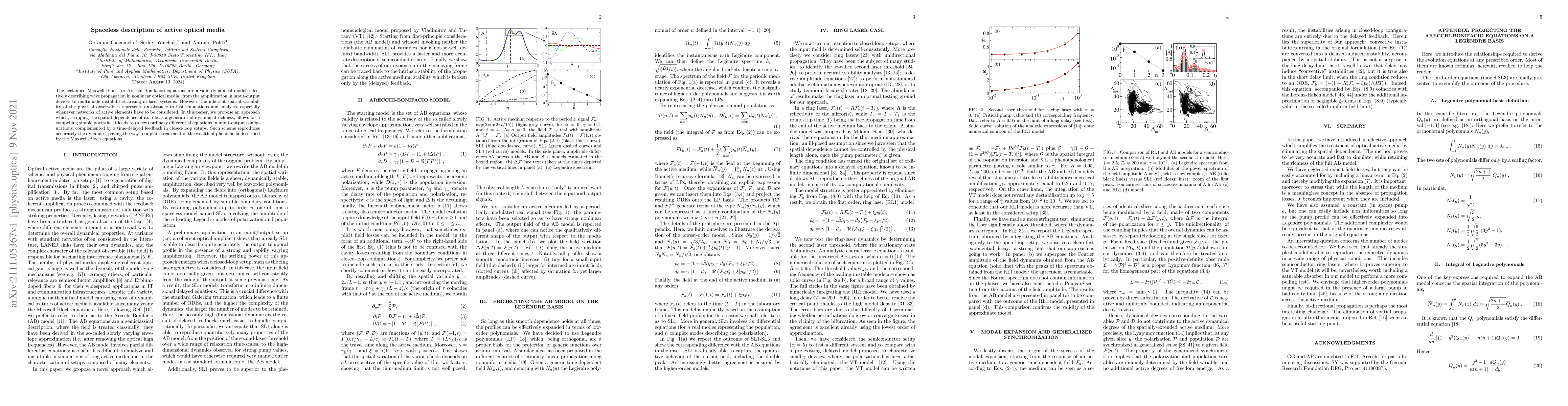 Thumbnail for Spaceless description of active optical media