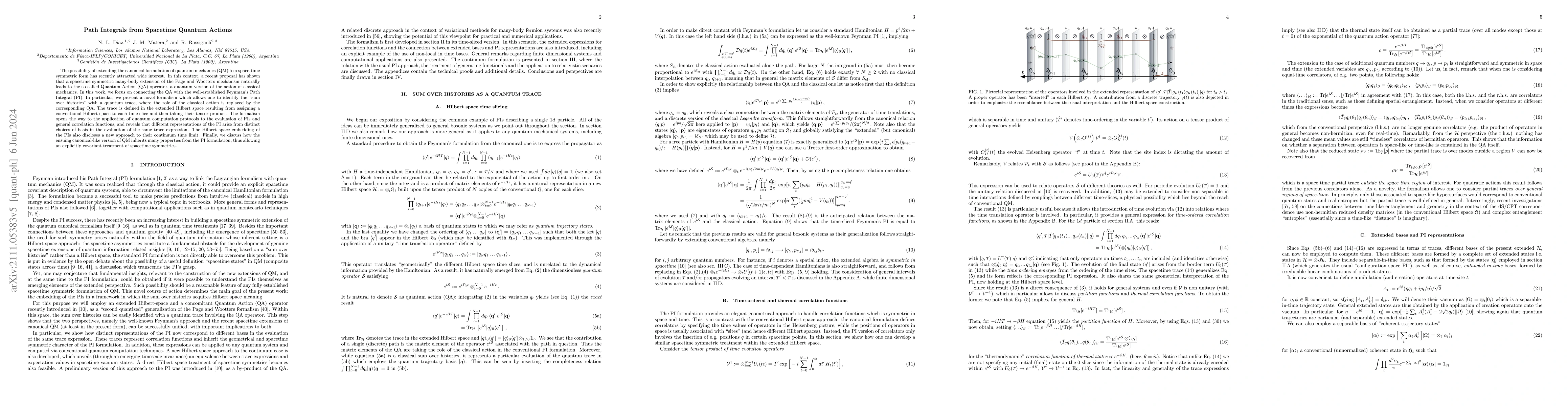 Thumbnail for Path Integrals from Spacetime Quantum Actions