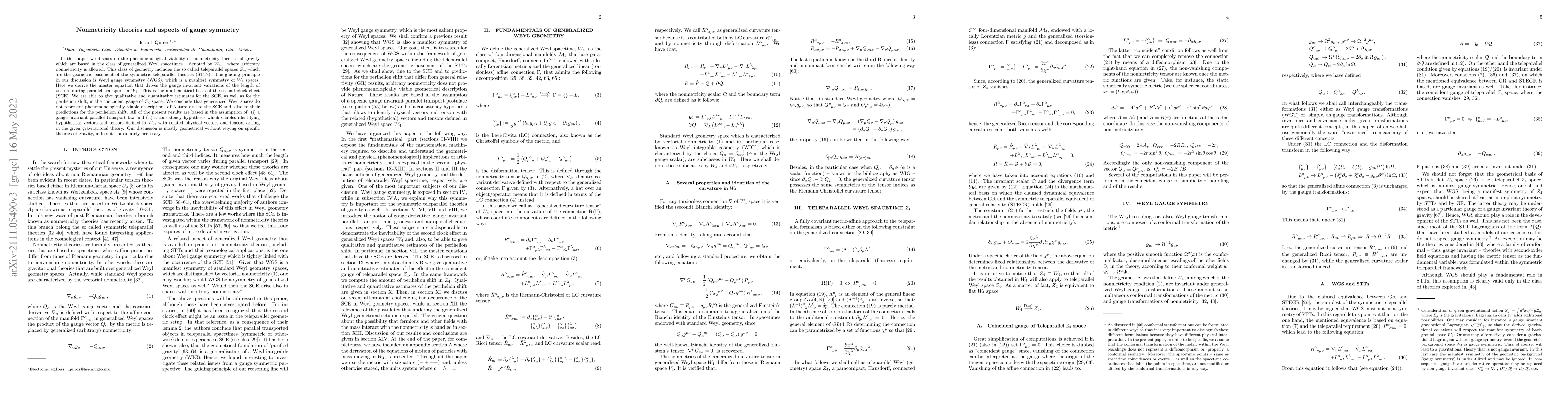 Thumbnail for Nonmetricity theories and aspects of gauge symmetry