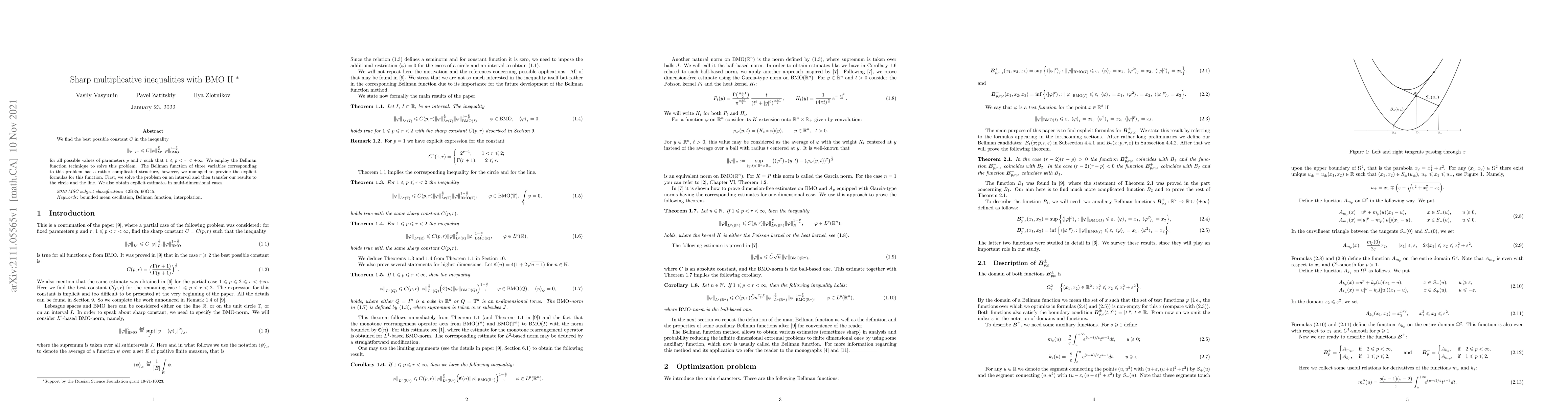 Thumbnail for Sharp multiplicative inequalities with $\mathrm{BMO}$ $\mathrm{II}$
