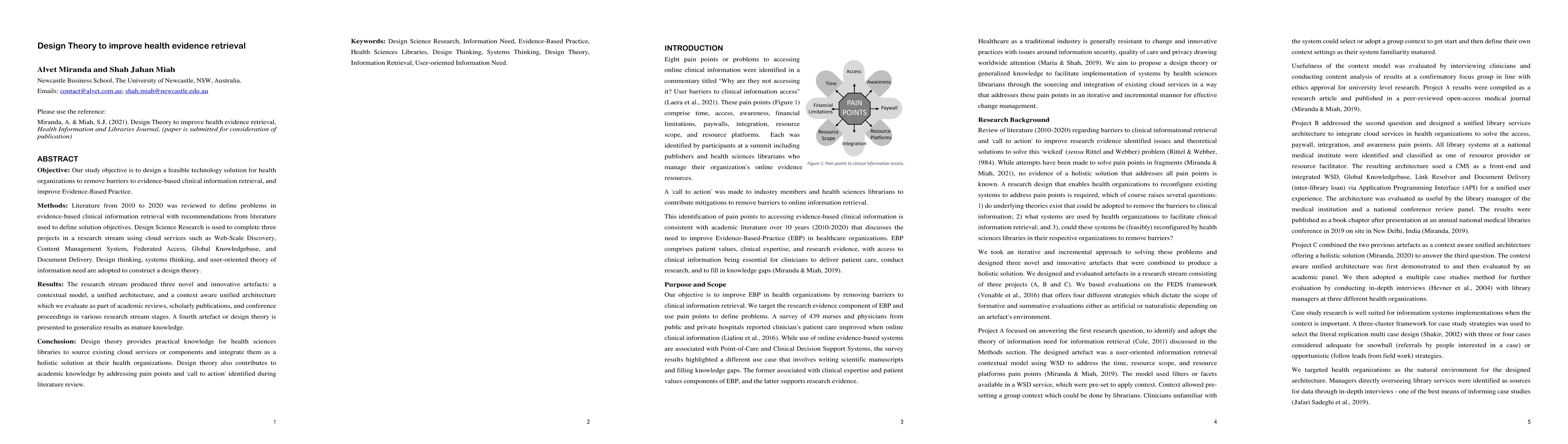 Thumbnail for Design Theory to improve health evidence retrieval