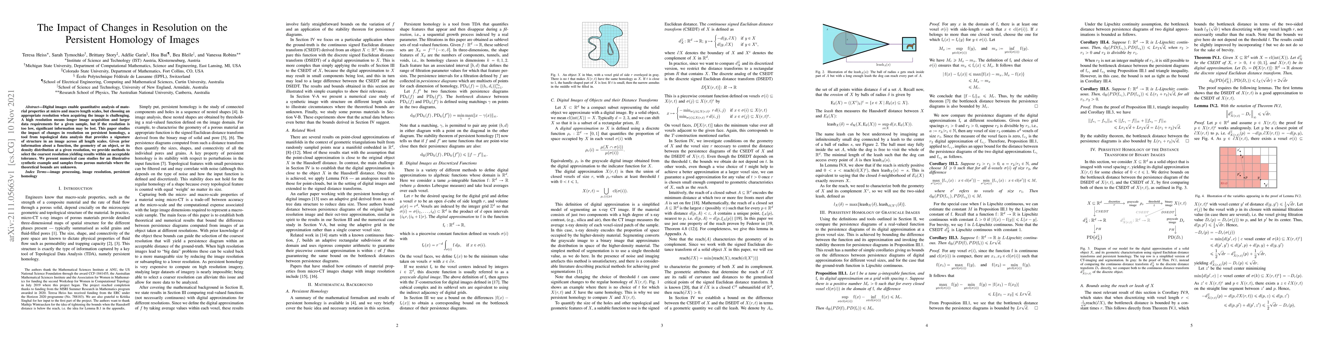 Thumbnail for The Impact of Changes in Resolution on the Persistent Homology of Images