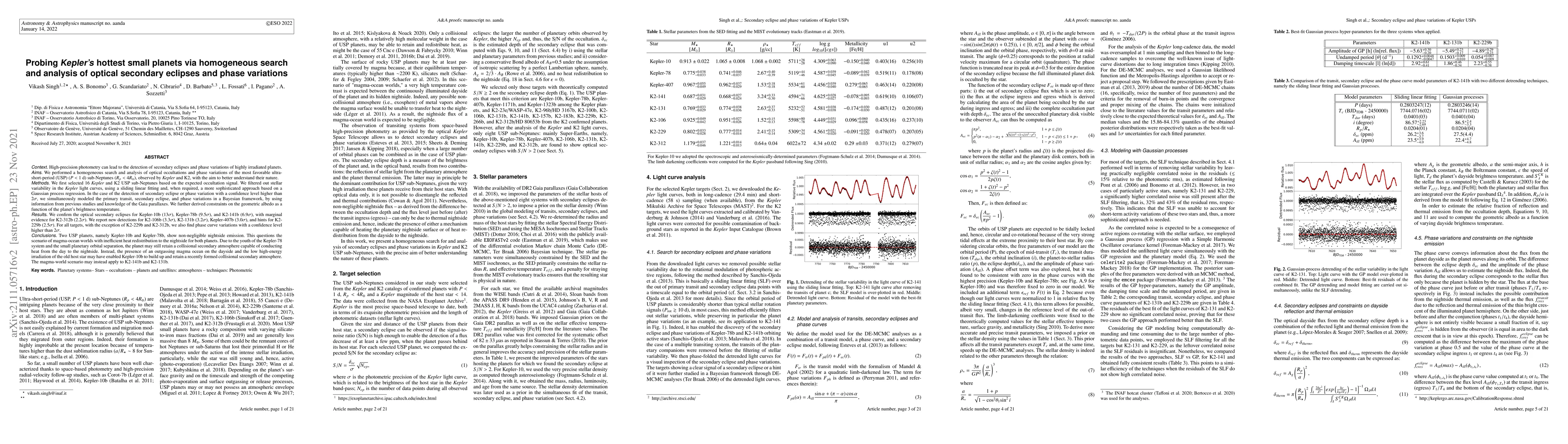 Thumbnail for Probing Kepler's hottest small planets via homogeneous search and
  analysis of optical secondary eclipses and phase variations
