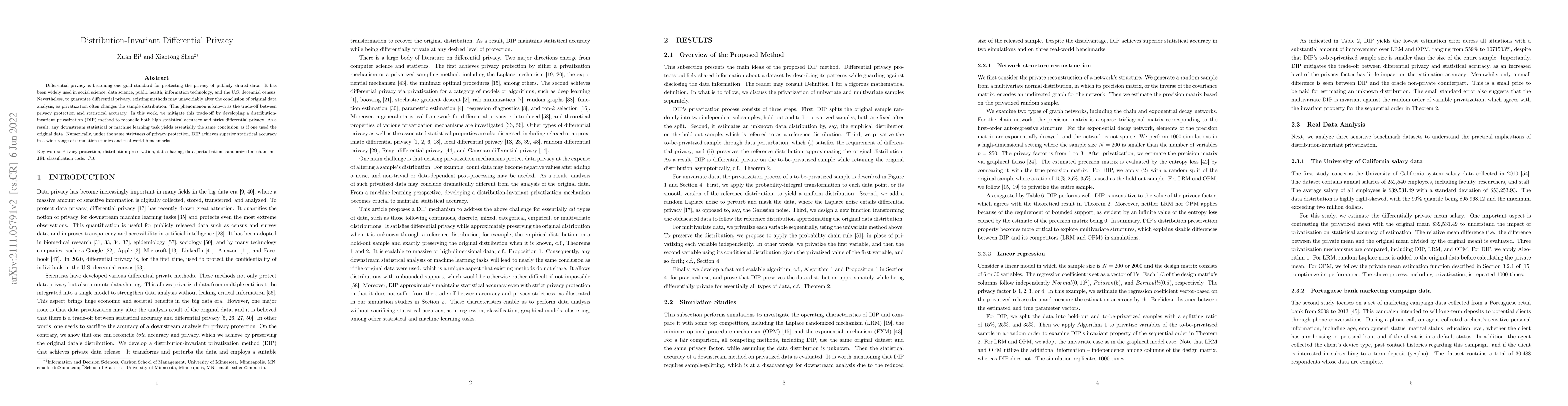 Thumbnail for Distribution-Invariant Differential Privacy