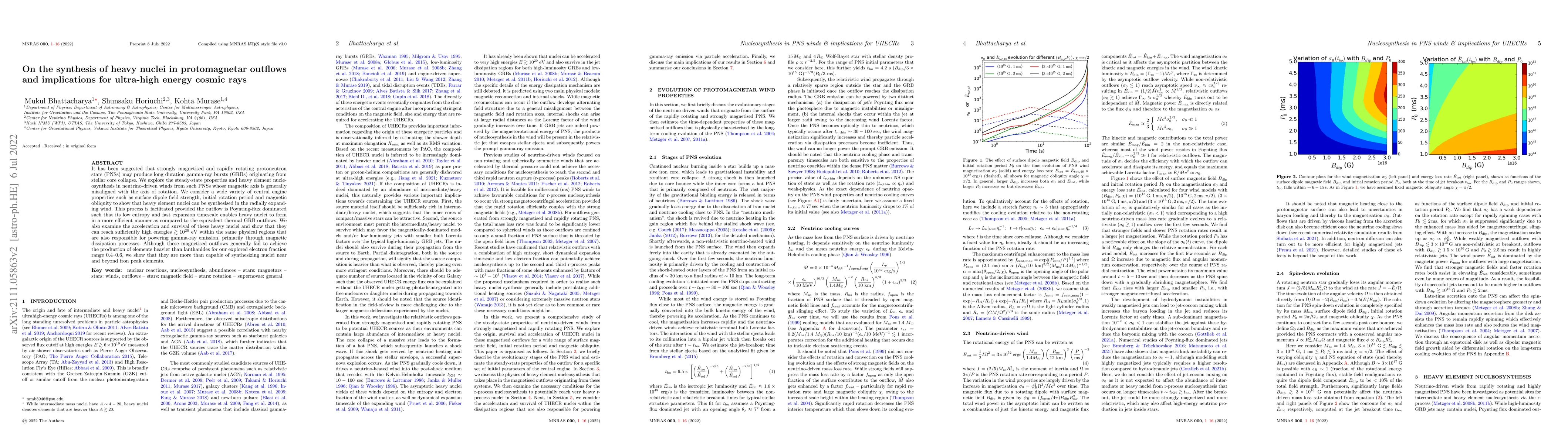 Thumbnail for On the synthesis of heavy nuclei in protomagnetar outflows and
  implications for ultra-high energy cosmic rays
