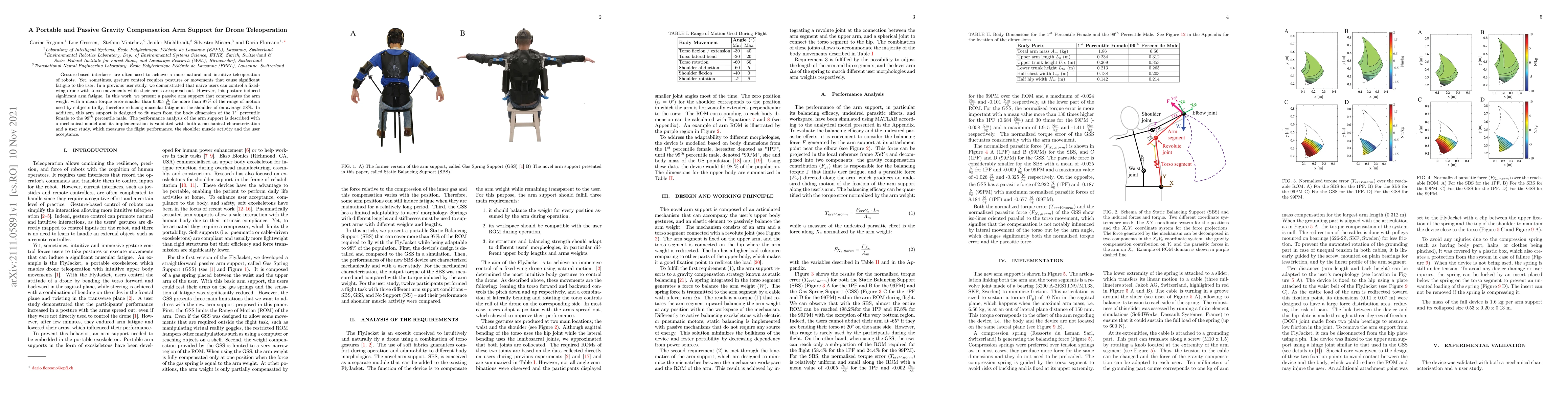 Thumbnail for A Portable and Passive Gravity Compensation Arm Support for Drone
  Teleoperation