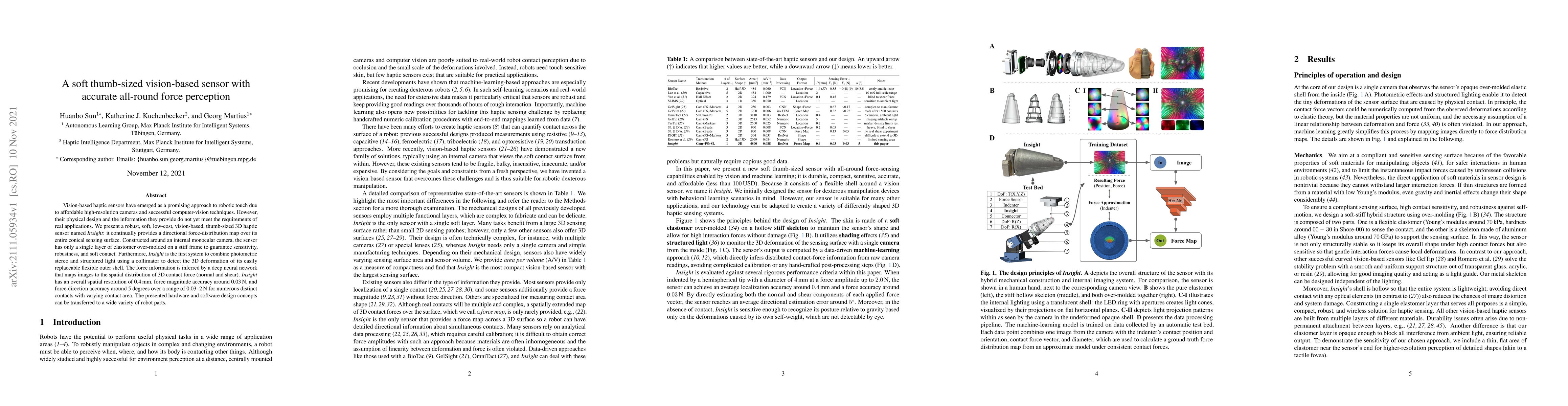 Thumbnail for A soft thumb-sized vision-based sensor with accurate all-round force
  perception