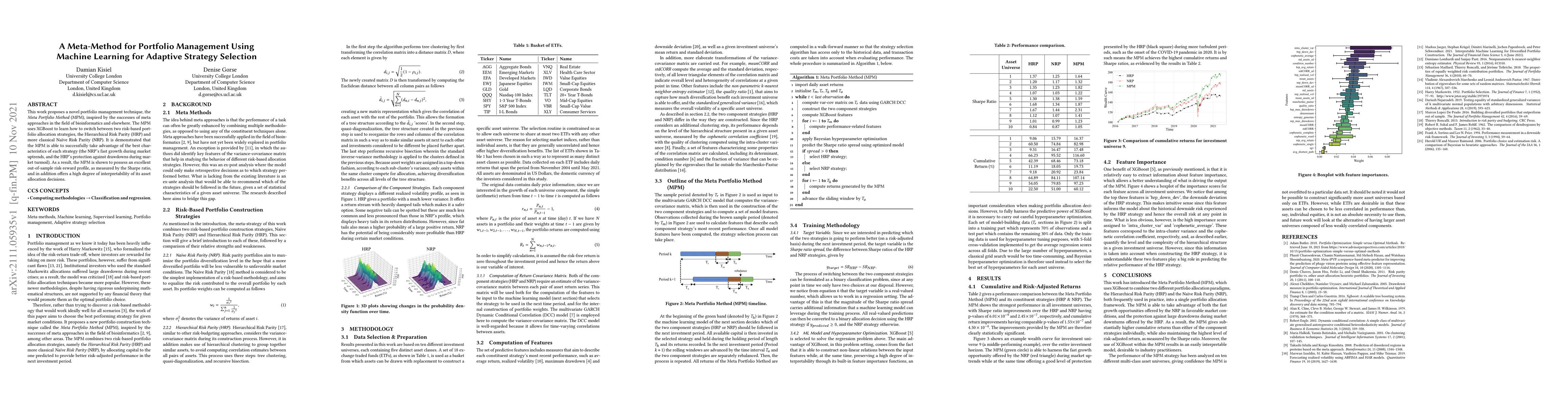 Thumbnail for A Meta-Method for Portfolio Management Using Machine Learning for
  Adaptive Strategy Selection