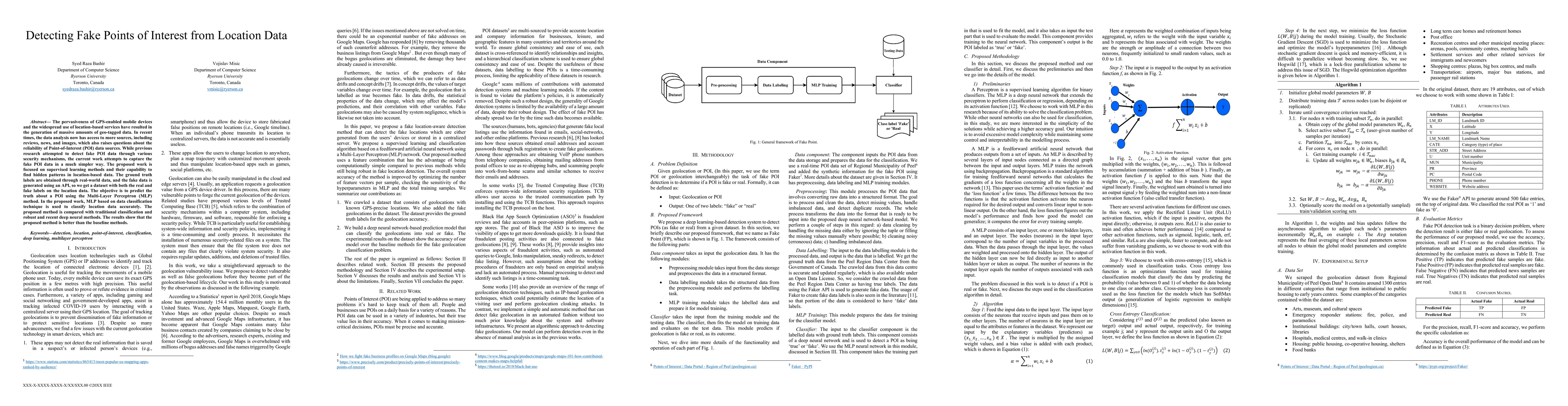 Thumbnail for Detecting Fake Points of Interest from Location Data