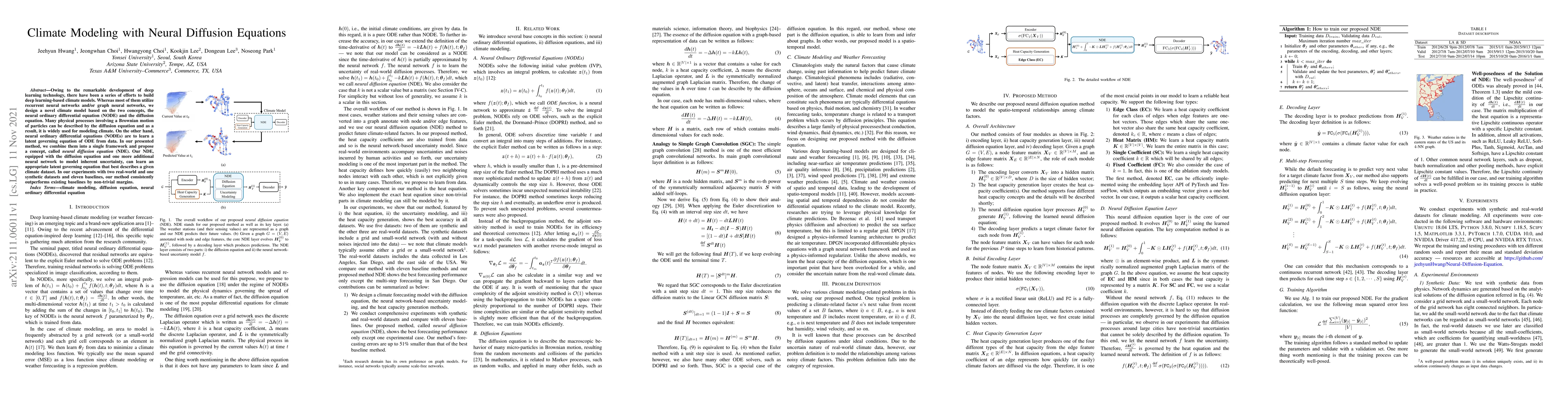 Thumbnail for Climate Modeling with Neural Diffusion Equations
