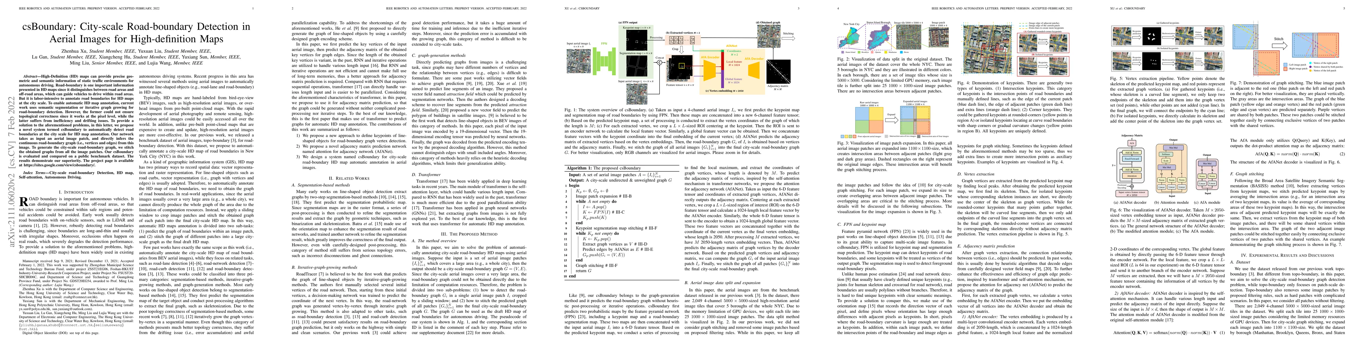 Thumbnail for csBoundary: City-scale Road-boundary Detection in Aerial Images for
  High-definition Maps