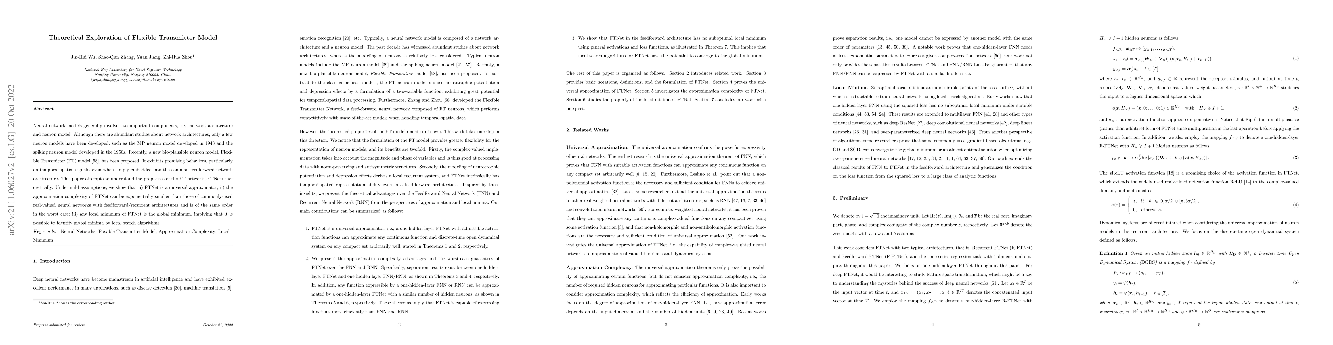 Thumbnail for Theoretical Exploration of Flexible Transmitter Model