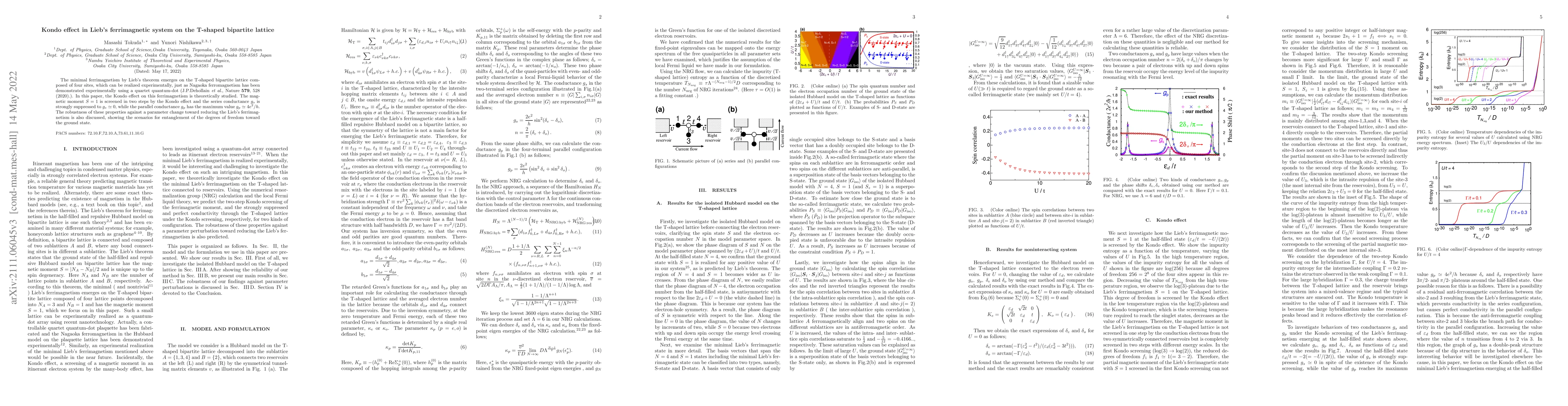 Thumbnail for Kondo effect in Lieb's ferrimagnetic system on the T-shaped bipartite
  lattice