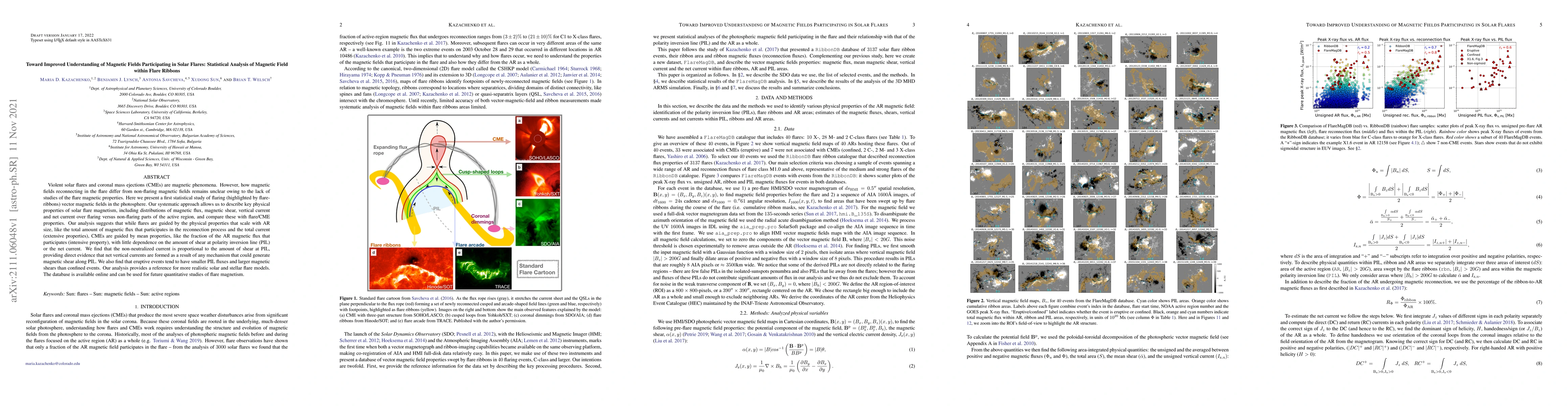 Thumbnail for Toward Improved Understanding of Magnetic Fields Participating in Solar
  Flares: Statistical Analysis of Magnetic Field within Flare Ribbons