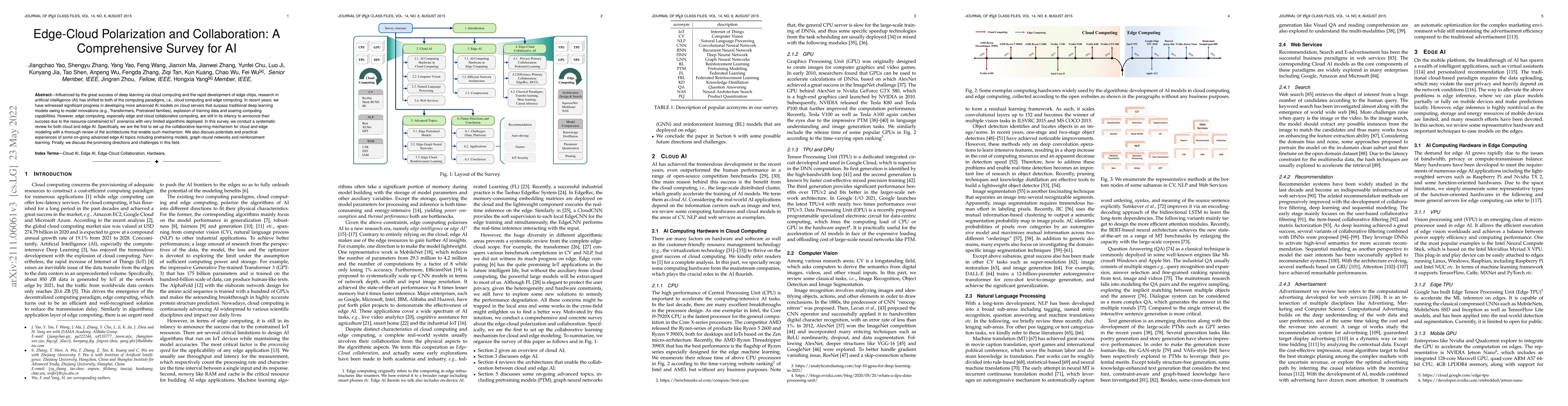 Thumbnail for Edge-Cloud Polarization and Collaboration: A Comprehensive Survey for AI
