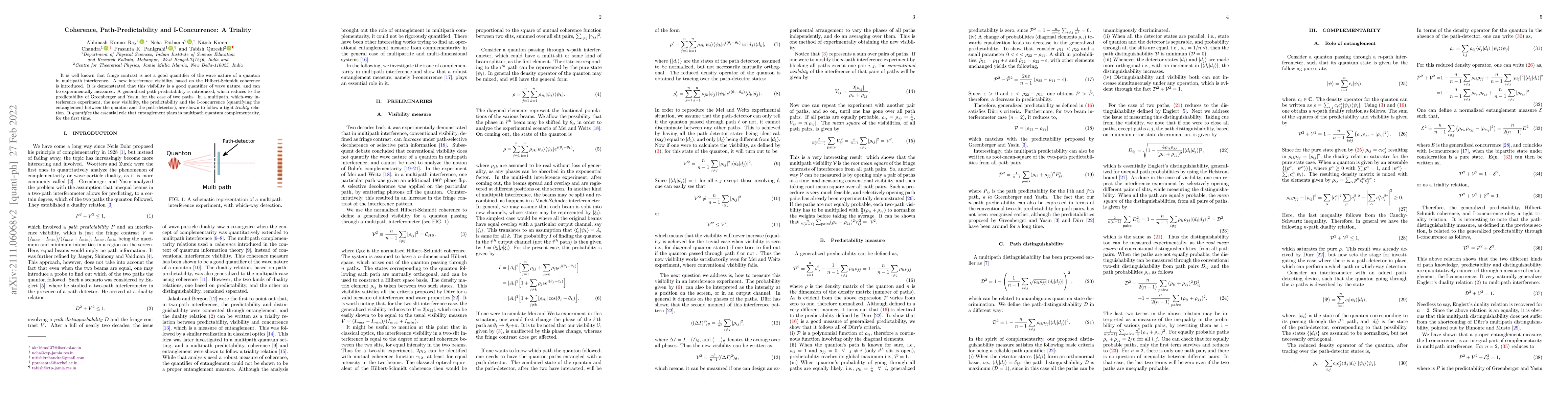 Thumbnail for Coherence, Path-Predictability and I-Concurrence: A Triality