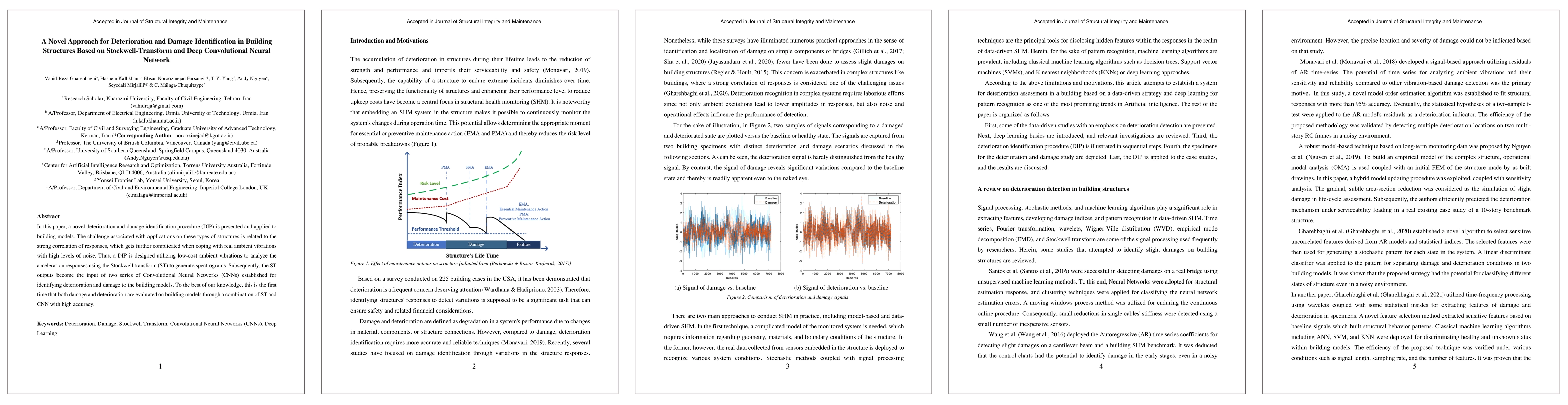 Thumbnail for A Novel Approach for Deterioration and Damage Identification in Building
  Structures Based on Stockwell-Transform and Deep Convolutional Neural Network
