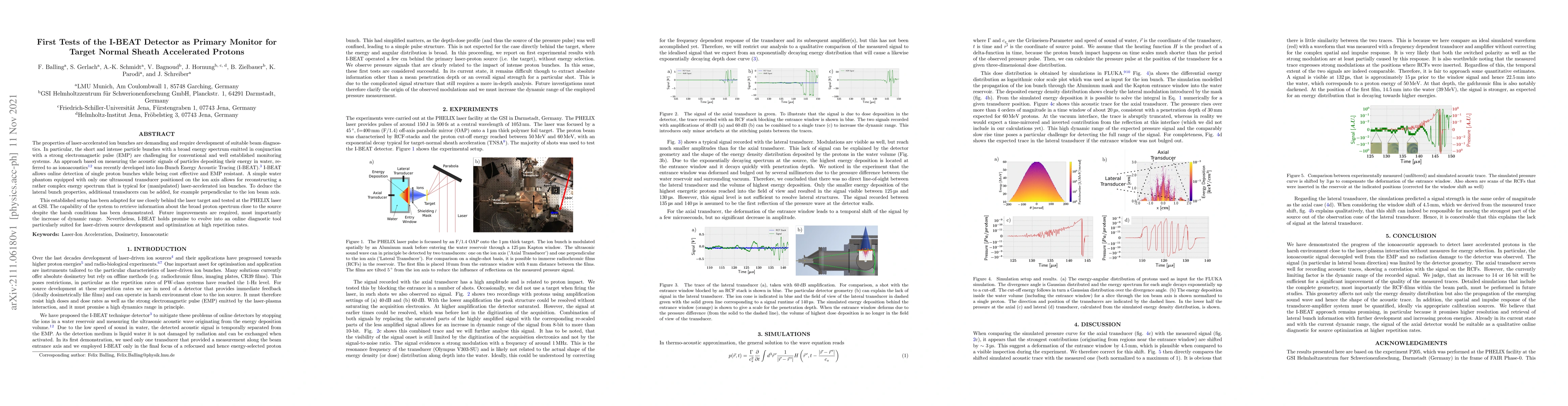 Thumbnail for First Tests of the I-BEAT Detector as Primary Monitor for Target Normal
  Sheath Accelerated Protons