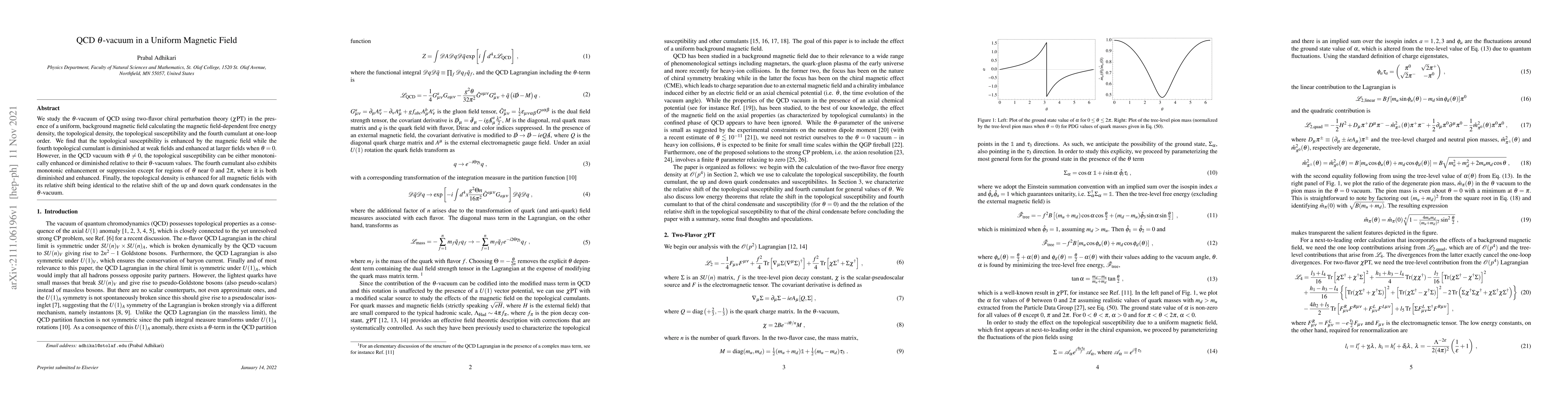 Thumbnail for QCD $\theta$-vacuum in a Uniform Magnetic Field