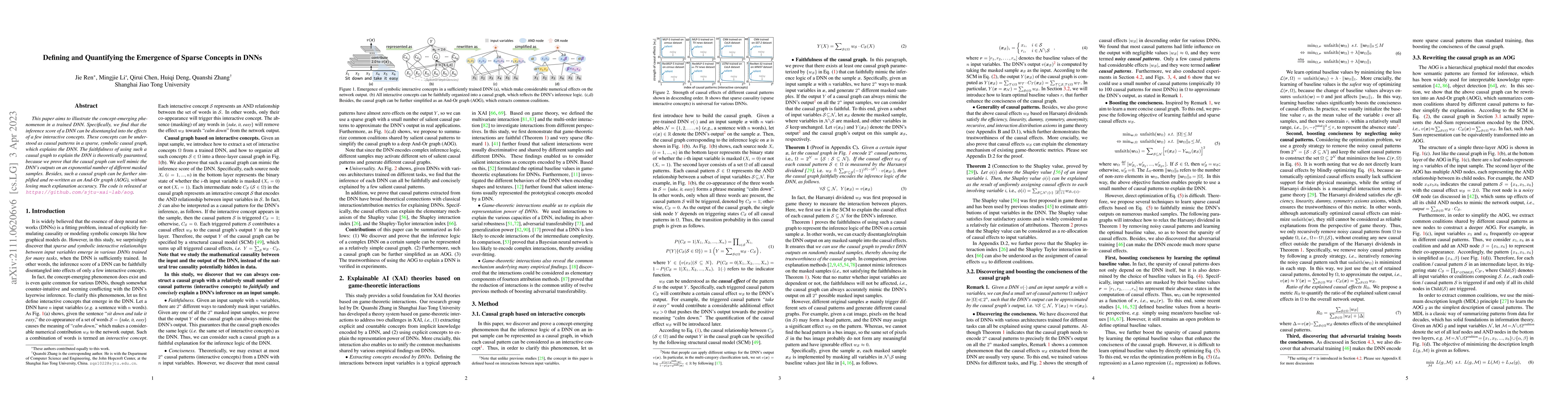 Thumbnail for Defining and Quantifying the Emergence of Sparse Concepts in DNNs