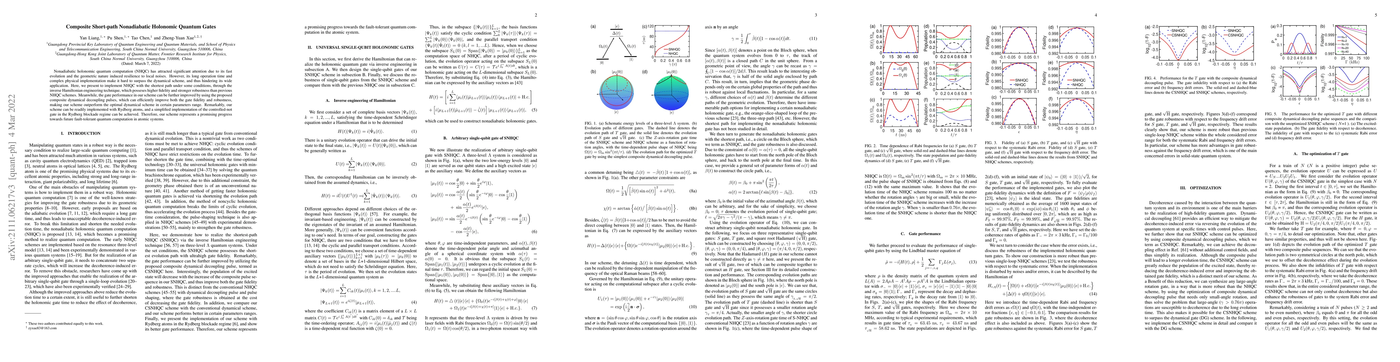 Thumbnail for Composite Short-path Nonadiabatic Holonomic Quantum Gates